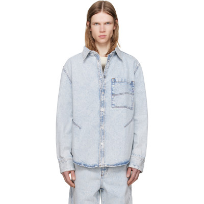 LGN Louis Gabriel Nouchi — LGN Louis Gabriel Nouchi Blue Denim Shirt