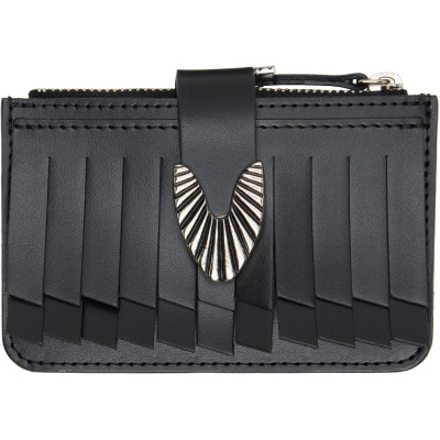 Toga Virilis — Toga Virilis Black Fringe Small Wallet