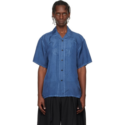 Toga Virilis — Blue Cupra Stripe S/S Shirt
