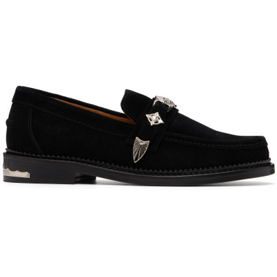 Toga Virilis — Toga Virilis SSENSE Exclusive Black Metal Loafers