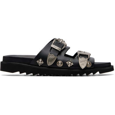 Toga Virilis — Toga Virilis Black Buckle Sandals