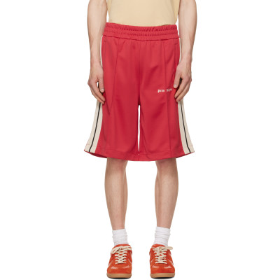 Palm Angels — Red Classic Logo Track Shorts
