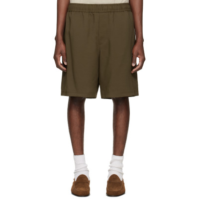 WOOYOUNGMI — Brown Twill Shorts