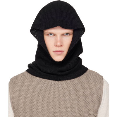 HOMME PLISSÉ ISSEY MIYAKE — HOMME PLISSÉ ISSEY MIYAKE Black Cashmere Winter Gear Snood