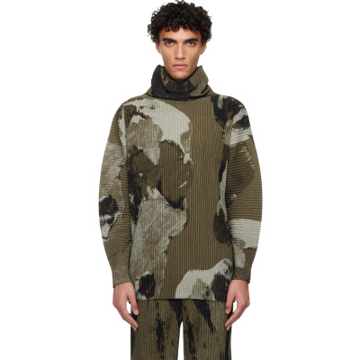 HOMME PLISSÉ ISSEY MIYAKE — HOMME PLISSÉ ISSEY MIYAKE Brown Painted Stone Top