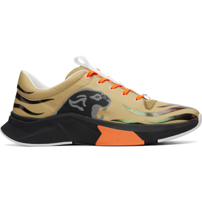 Valentino Garavani — Khaki Panther Blaze Low-Top Sneakers