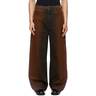 EGONlab — EGONlab Black & Orange Overscaled Jeans