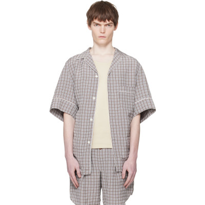 Hed Mayner — Gray & Brown SS Shirt