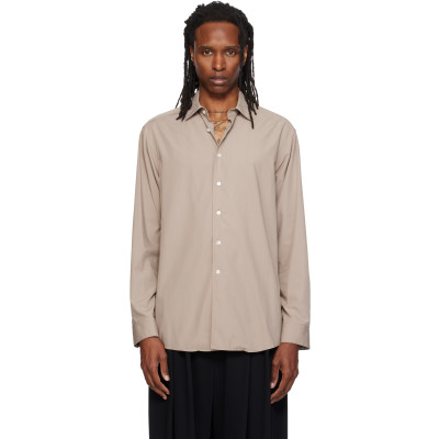 Soshiotsuki — SOSHIOTSUKI Beige Rayon Oversized Shirt