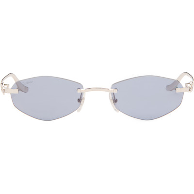 Cartier — Cartier Silver 'Panthère de Cartier' Sunglasses