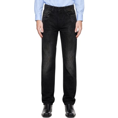 AARON ESH — AARON ESH Black Distressed Jeans