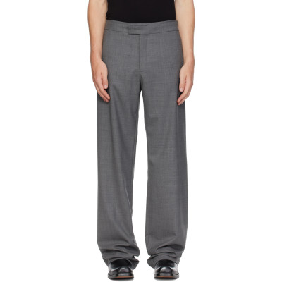 AARON ESH — AARON ESH Gray One Seam Trousers