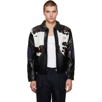 KidSuper — KidSuper Black Cowhair Leather Jacket