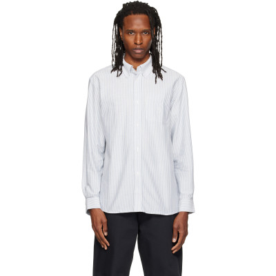 Palmes — Palmes Blue & White Deuce Oxford Shirt