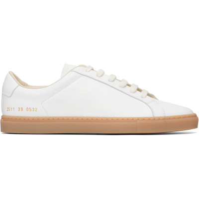 Common Projects White Achilles Low Profile Sneakers