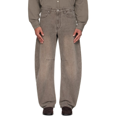 COOR — COOR Gray Embossed Washed Jeans