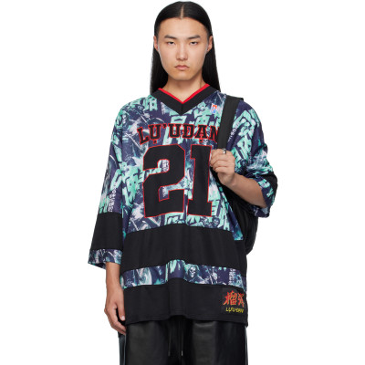 LU'U DAN — LU'U DAN Multicolor Hockey L-D T-shirt