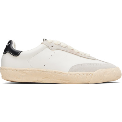 Maison MIHARA YASUHIRO — Maison MIHARA YASUHIRO White 'Francis' Past Sole Mixed Material Low-Top Sneakers