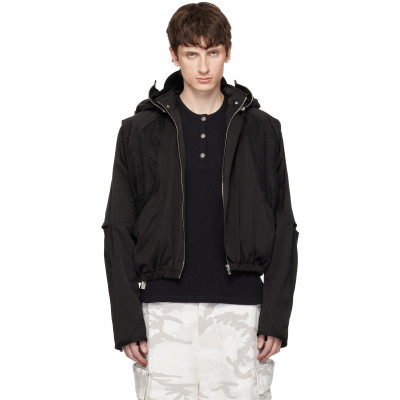 FFFPOSTALSERVICE — FFFPOSTALSERVICE Black Parachute Hooded Gen 2 Jacket