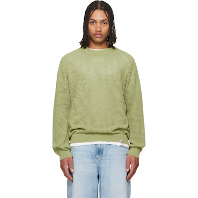 Carhartt Work In Progress Green Stockton Sweater