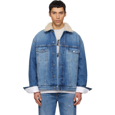 Acne Studios Blue Faded Denim Jacket