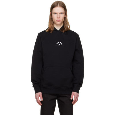 JKEEFER — JKEEFER Black Stars Embroidery Hoodie