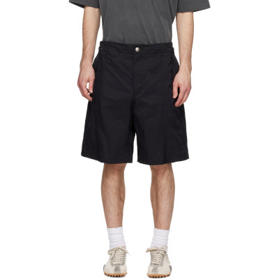 Solid Homme — Solid Homme Black Nylon Shorts