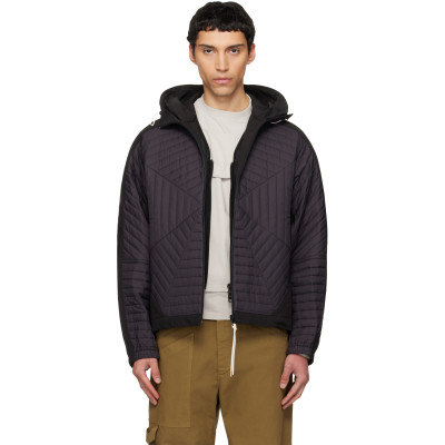 Mordecai — Mordecai Black Radiant Hybrid Windbreaker Jacket