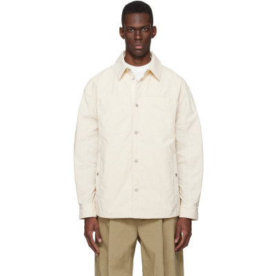 Mordecai — Mordecai Off-White Striped Overshirt
