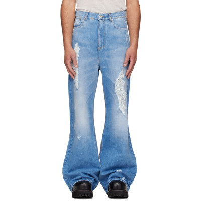 Matières Fécales — MATIÈRES FÉCALES Blue Flared Jeans