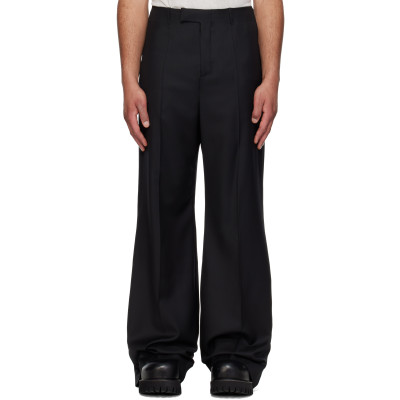 Matières Fécales — MATIÈRES FÉCALES Black Wool Trousers