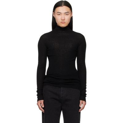 Matières Fécales — MATIÈRES FÉCALES Black Forever Knit Turtleneck