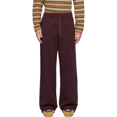 Sanderlak — Sanderlak Burgundy Drawstring Sweatpants