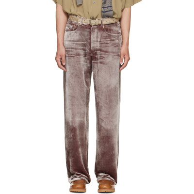 Magliano — Magliano Pink Laser Flattone Silk Jeans