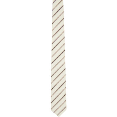 LGN Louis Gabriel Nouchi — LGN Louis Gabriel Nouchi Off-White Rayée Tie