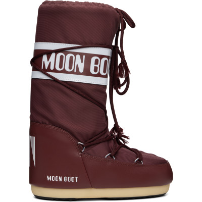 Moon Boot — Moon Boot Burgundy Icon Nylon Boots