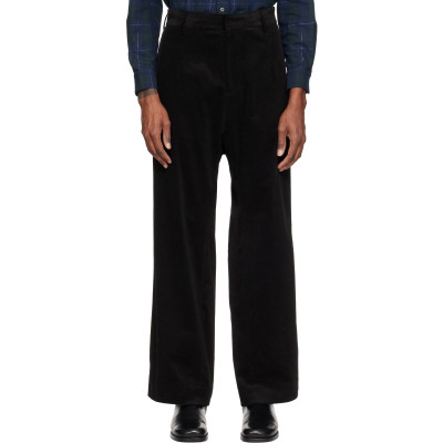 Stefan Cooke — Stefan Cooke Black Cord Tux Trousers