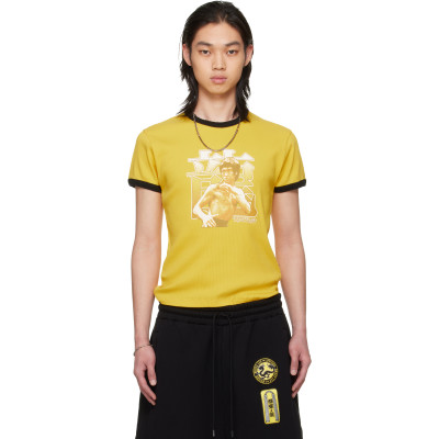 LU'U DAN — LU'U DAN BRUCE LEE x LỰU ĐẠN Yellow Ringer T-shirt