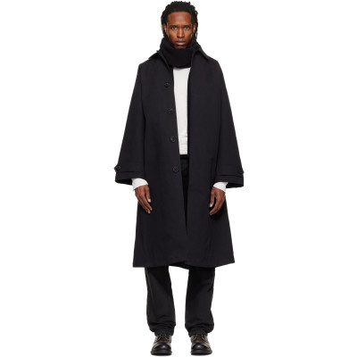 ALEXANDER DIGENOVA — ALEXANDER DIGENOVA Black Canvas Trench Coat