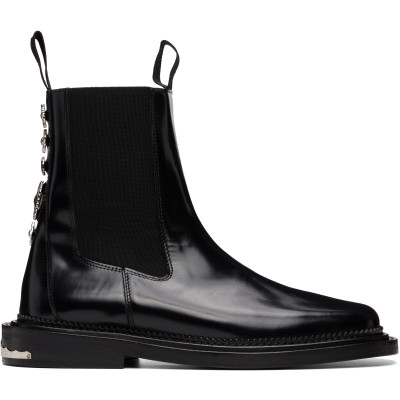 Toga Virilis — Toga Virilis Black Leather Chelsea Boots