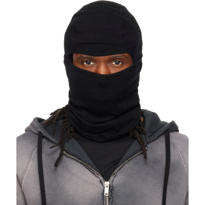 thom/krom — thom/krom Black Cashmere Blend Performance Knit Balaclava