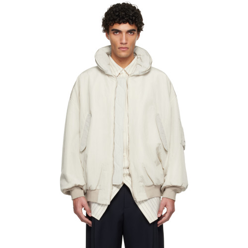 Hed Mayner — Crinkled Bomber Jacket