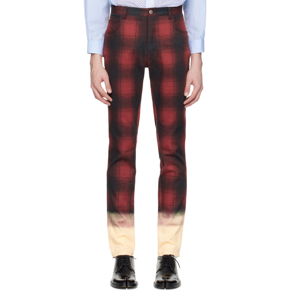 Maison Margiela — Maison Margiela Black & Red Skinny Jeans