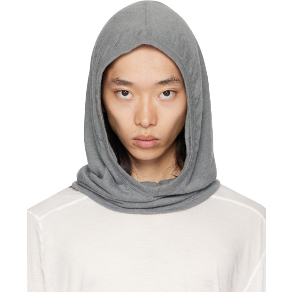Rick Owens — Rick Owens Gray Concordians Knit Hood