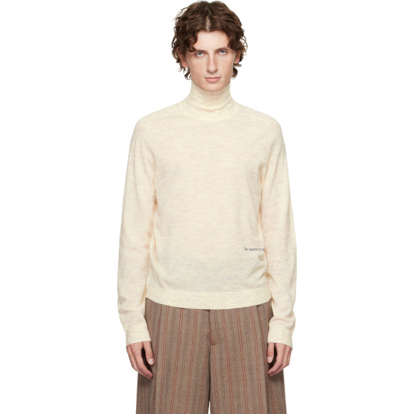 JW Anderson — JW Anderson Off-White Logo Turtleneck