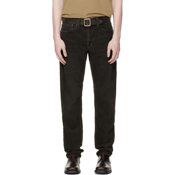 RRL — Black Slim Fit Corduroy Trousers