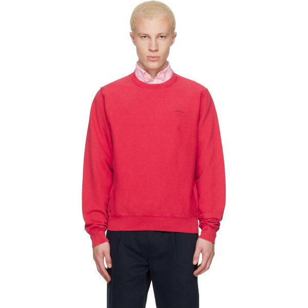 Noah NYC — Noah Red Salt Wash Classic Crewneck Sweatshirt