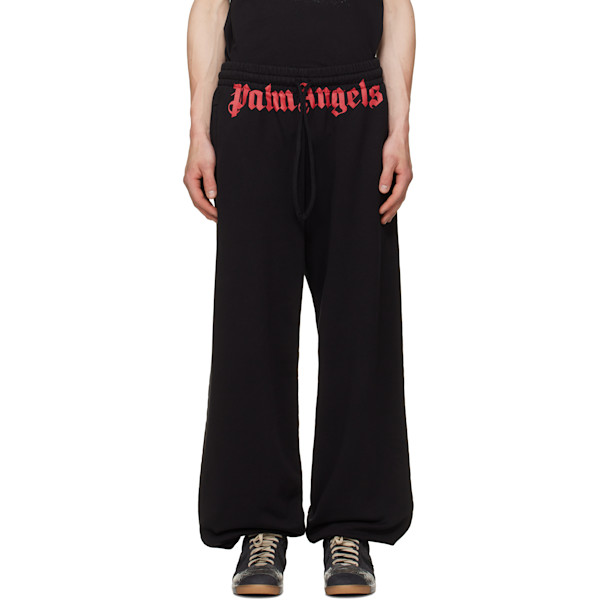 Palm Angels — Palm Angels Black Waist Logo Sweatpants