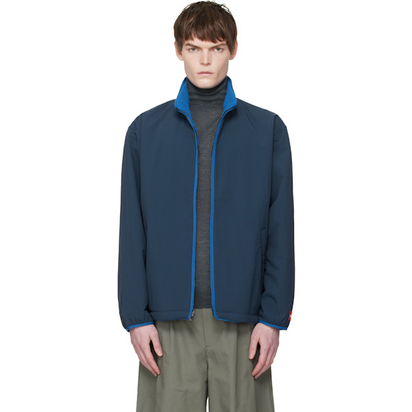 The North Face — The North Face Navy TNF Red Box Fleece Reversible Jacket