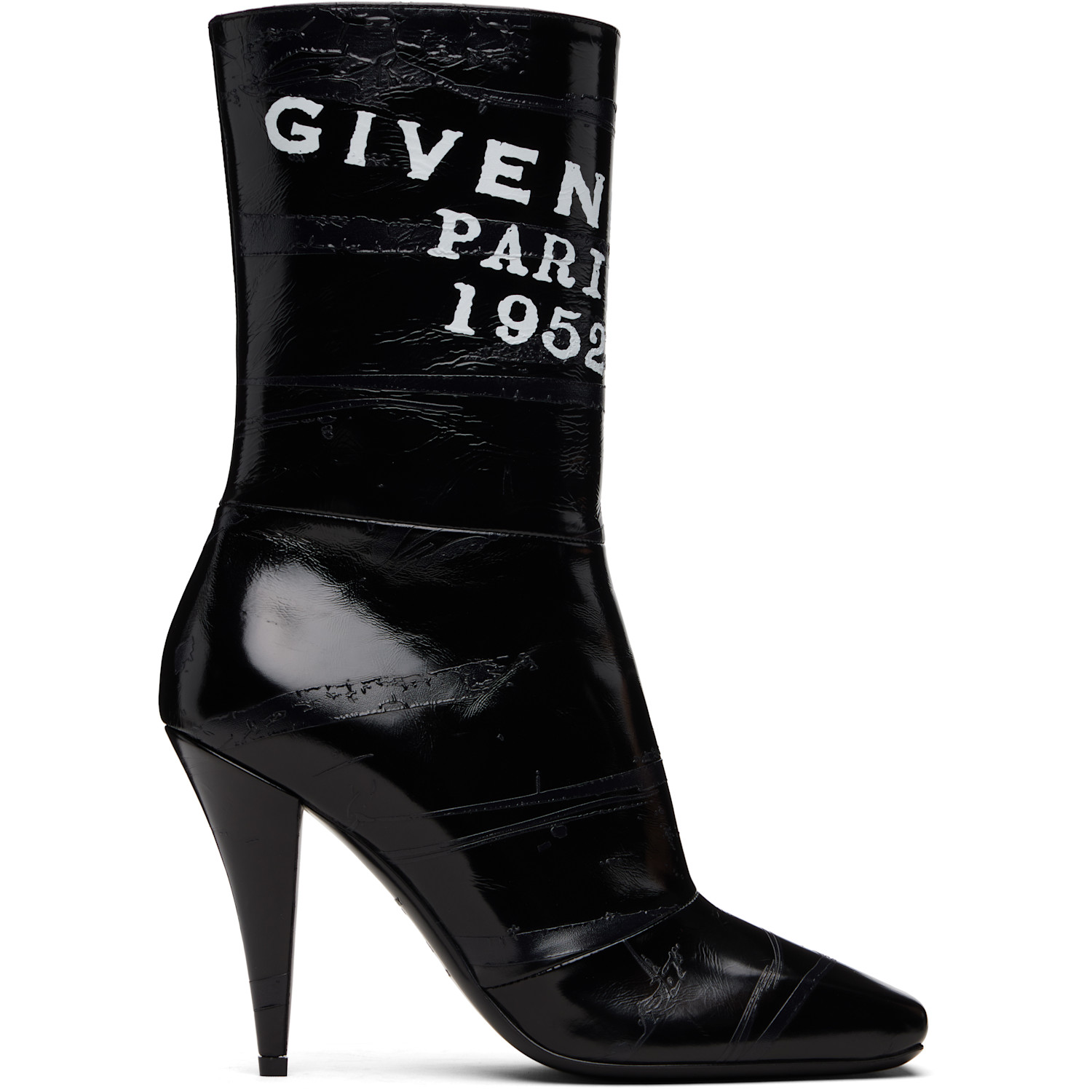 Givenchy Shark Lock wide-fit leather knee-high boots | Smart Closet